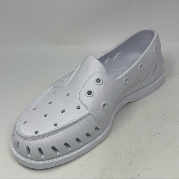 Sperry Authentic Original Float Boat Shoes Womens 8 Mens 6 White Slip On - Picture 8 of 14